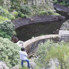 La presa del Real en San Facundo, en una imagen del vertido de lodos que sufrió el río Argutorio en otoño de 2009. L. DE LA MATA