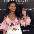 La cantante Rihanna, en su visita a Madrid para presentar su línea de cosméticos.