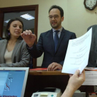 Garzón, Montero, Hernando y Girauta registran la solicitud de creación de la comisión de investigación de la caja b del PP en el Congreso.
