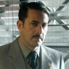 Antonio Garrido, caracterizado de comisario de policía franquista en la serie de TVE 'El Caso, crónica de sucesos