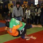 «Juramento», según la tradición bretona, de los luchadores participantes en el torneo am
