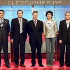 Los candidatos a lendakari participaron anoche en un debate televisado en el ETB