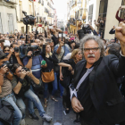 El portavoz de ERC en el Congreso, Joan Tardá, durante su participación en el acto. EMILIO NARANJO