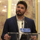 Gabriel Rufián (ERC), en una comparecencia el lunes 29 de mayo en el Congreso.