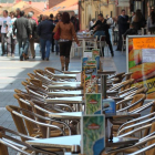 Una terraza en la calle Ancha.