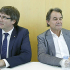 Puigdemont y Artur Mas. ANDREU DALMAU