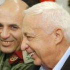 Sharon y Motaz en una foto de archivo durante la visita a una base militar