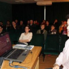 Un momento de una de las conferencias impartidas ayer en Santa María del Páramo