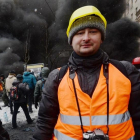 Arkady Bábchenko, durante las revueltas en Ucrania del año 2014.
