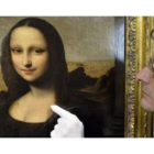 Detalle de 'La Mona Lisa de Isleworth'.