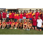 Atletas y técnicos participantes en la concentración de la preselección para el Europeo de cross. DL