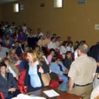 La asamblea de trabajadores de la fábrica de Fontaneda de Aguilar de Campoo, en una foto de archivo