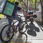 Repartidor de la empresa Deliveroo. /