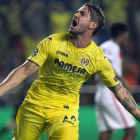 Alexandre Pato celebra su gol al Mónaco en la previa de la Champions, el  miércoles.