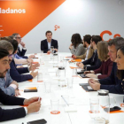 Albert Rivera, en la reunión del Comité Permanente de Cs.