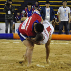 El Torneo Internacional de Lucha Canaria tuvo una representación de la lucha leonesa con ocho luchadores. Á. QUIÑONES