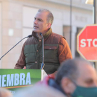 Javier Ortega Smith, ayer en Ponferrada. L. DE LA MATA