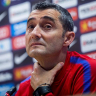 Ernesto Valverde no se fía de la mala temporada y clasificación del Málaga. QUIQUE GARCÍA