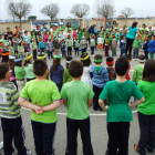 Alumnos de Educación Infantil de un colegio de La Bañeza.