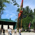 Los pendones y los bailes tradicionales fueron los protagonistas en la jornada festiva de ayer