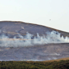 Este jueves se cumple un mes desde que se inicio el incendio de La Cabrera en la localidad de Losadilla. RAMIRO