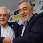 Javier Prado y José Fernández Nieto sellaron el acuerdo para esta temporada y la próxima. A. BARREDO