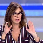 Ana Rosa Quintana, este miércoles, dando explicaciones sobre su desliz del día anterior.