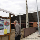 La carpa para mil personas frente a la iglesia de Puente Villarente ya está instalada.