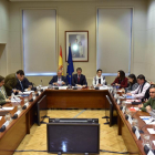 Reunión de los estibadores con el Gobierno.