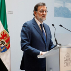 Mariano Rajoy, en Badajoz.