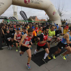 La salida de la carrera, en La Virgen del Camino.