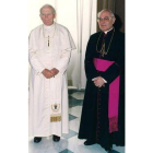 Antonio Vilaplana, junto a Juan Pablo II.