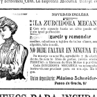 Uno de los primeros anuncios publicados en Diario de León. DL