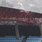 Aspecto que presentaba ayer la grada afectada de Balaidos. SAS