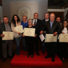 Foto de los ganadores de la octava edición del concurso de restauración organizado por Prada. L. DE LA MATA
