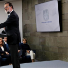 Declaración institucional de Mariano Rajoy tras la reunión extraordinaria del Consejo de ministros.