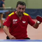 Bautista, durante un partido con la selección española. DL