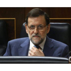 Mariano Rajoy, durante la sesión en el Congreso.