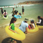 Beduinos en la playa de Tel Baruch, en Tel Aviv.