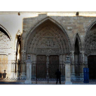 El triple pórtico ojival de la Catedral de León, que se encuentra en una situación crítica. RAMIRO