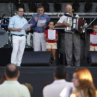 Miguel Alejo, ayer durante el pregón de la feria.