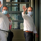 Josep Rull y Jordi Turull regresan a Lledoners tras disfrutar del tercer grado a finales de julio. SUSANNA SÁEZ
