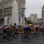 Los ciclistas atravesaron las principales calles de la capital