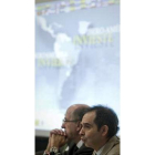 Brufau y Martín Marín, durante una inauguración.