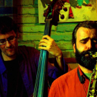 Dos miembros del grupo de jazz barcelonés Land Space.