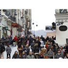 La calle Ancha, llena de gente