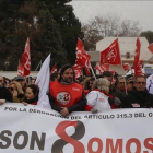 Manifestacion de apoyo a los 8 sindicalistas de Airbus en Madrid.