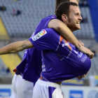 Iván Moreno celebra un gol conseguido el año pasado ante Las Palmas.