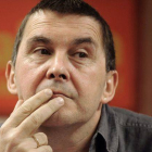 El exportavoz de Batasuna Arnaldo Otegi, en una rueda de prensa en mayo del 2009.