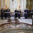 Carlos Lesmes junto a los integrantes del Tribunal Supremo. J . J. CEREJIDO